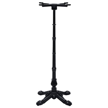 Bistro Table Leg Black 52x52x108 cm Cast Iron