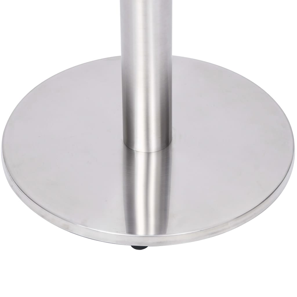Bistro Table Leg | Silver | Stainless steel | Ø45 x 107 cm |  Industrial