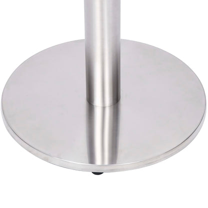 Bistro Table Leg | Silver | Stainless steel | Ø45 x 107 cm |  Industrial