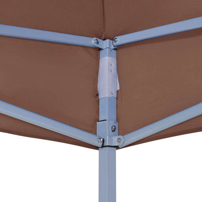 Party Tent Roof 3x3 m Brown 270 g/m²