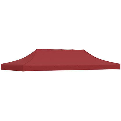 Party Tent Roof 6x3 m Burgundy 270 g/m²