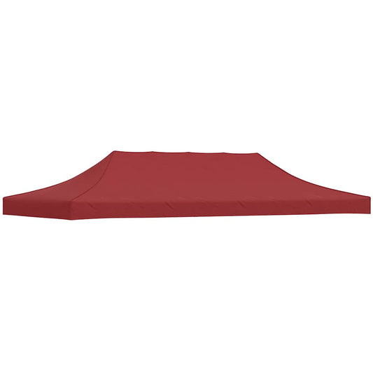 Party Tent Roof 6x3 m Burgundy 270 g/m²
