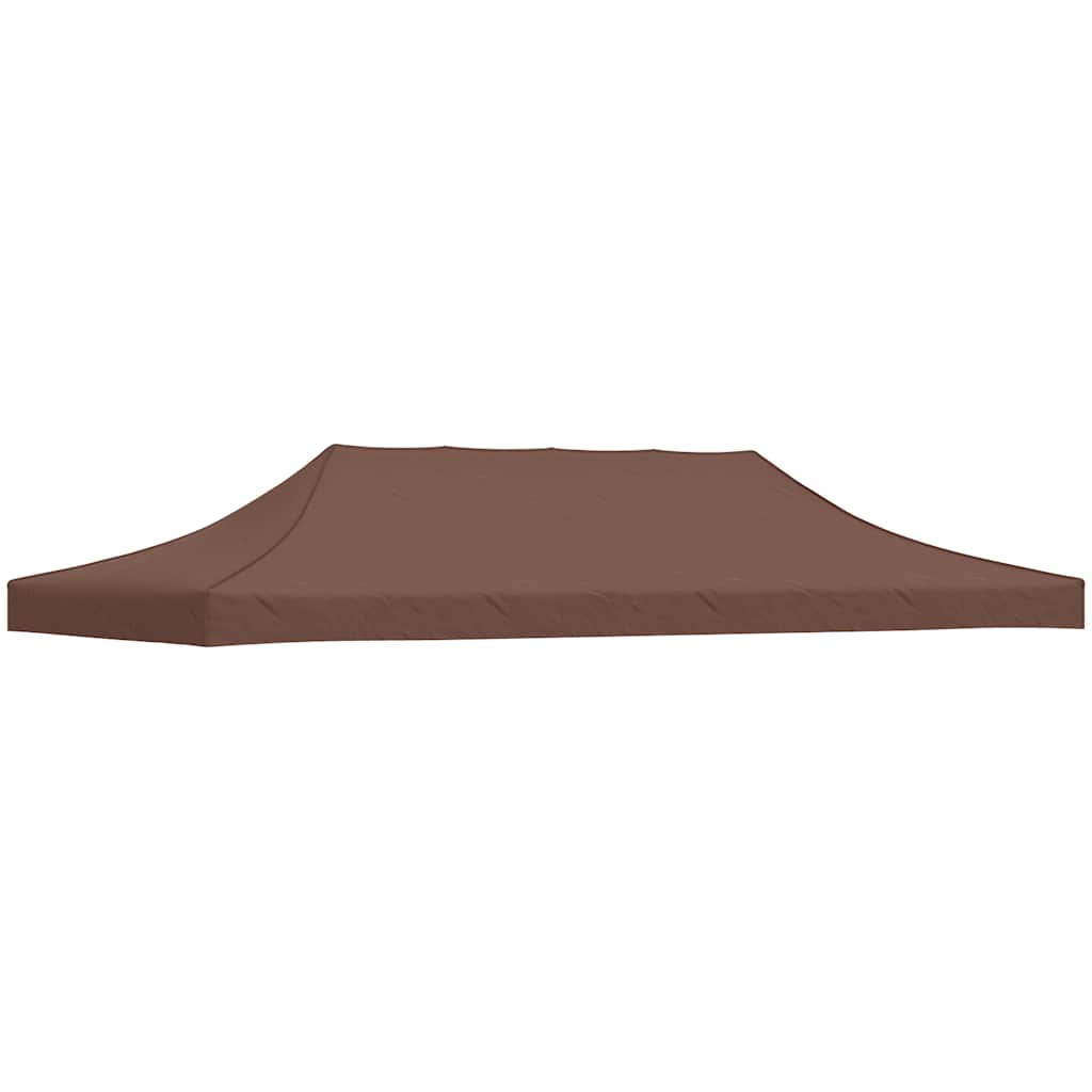 Party Tent Roof 6x3 m Brown 270 g/m²