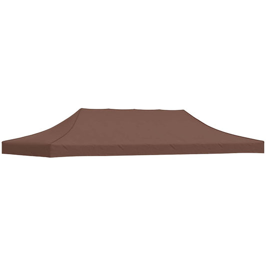 Party Tent Roof 6x3 m Brown 270 g/m²