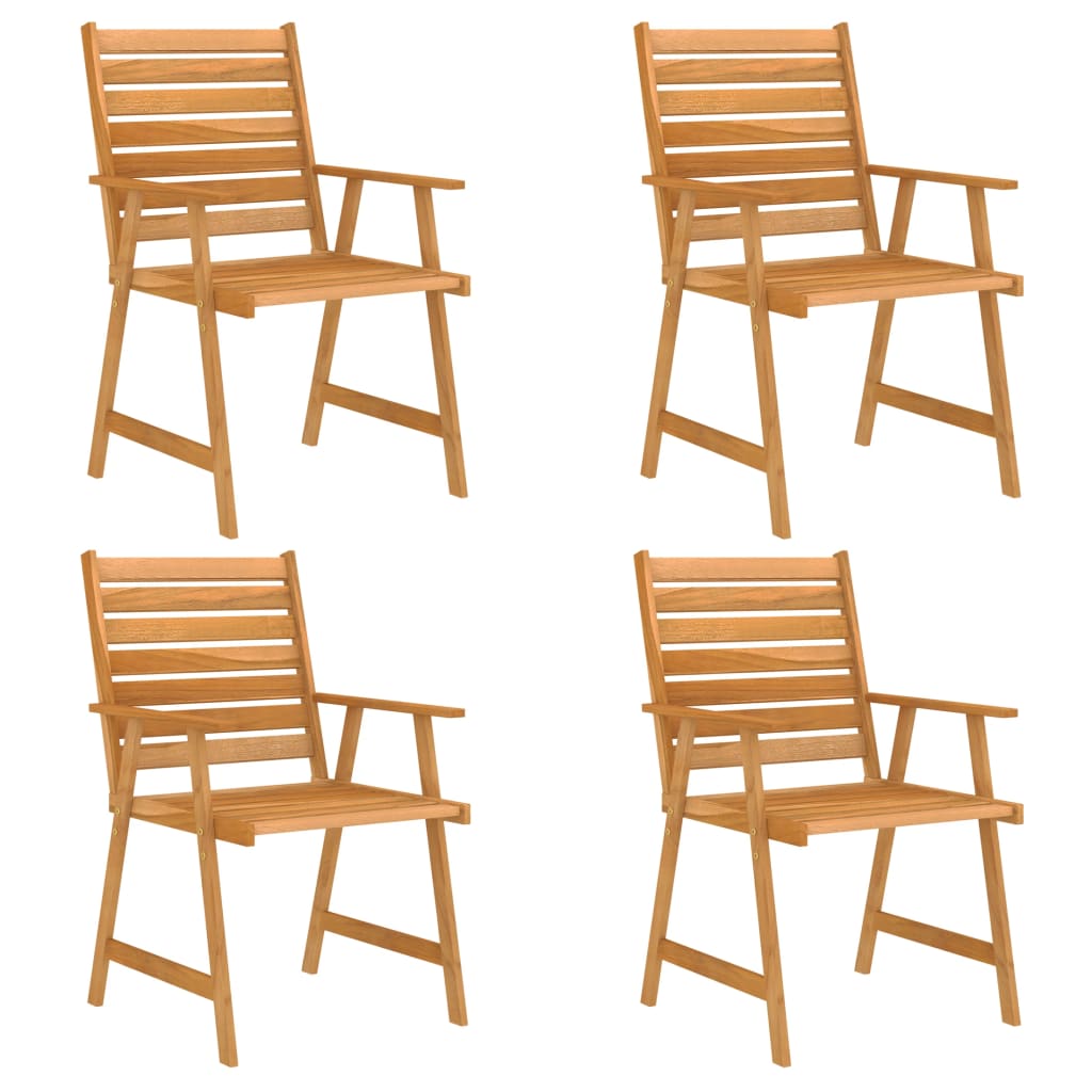 Outdoor Dining Set | Rich Wood Brown | Solid Acacia Wood | Medium
