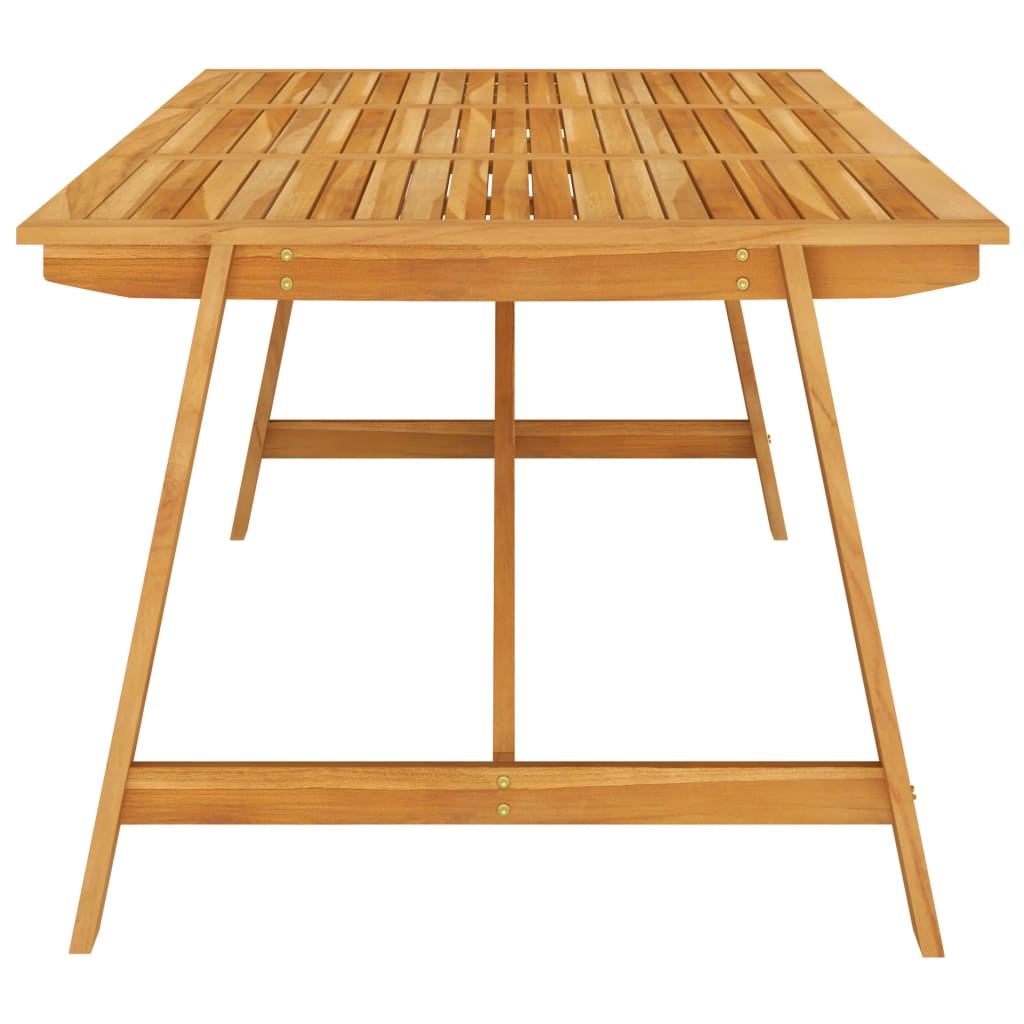 Outdoor Dining Set | Warm Brown | Solid Acacia Wood | Large | Seats Many