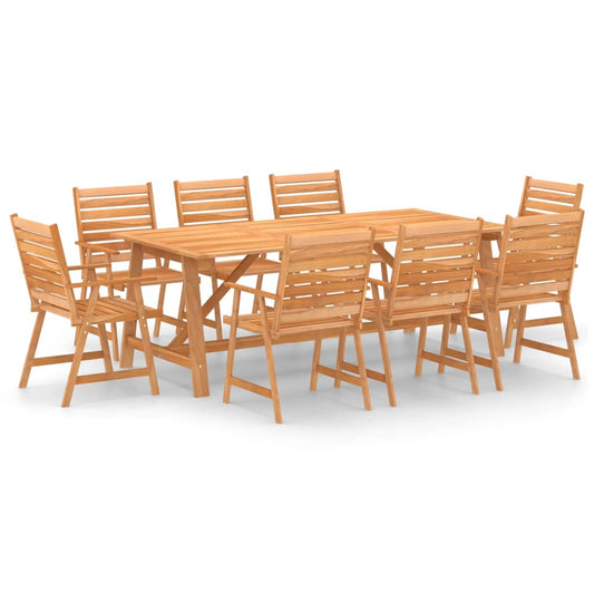 Outdoor Dining Set | Rich Warm Colour | Solid Acacia Wood | Large