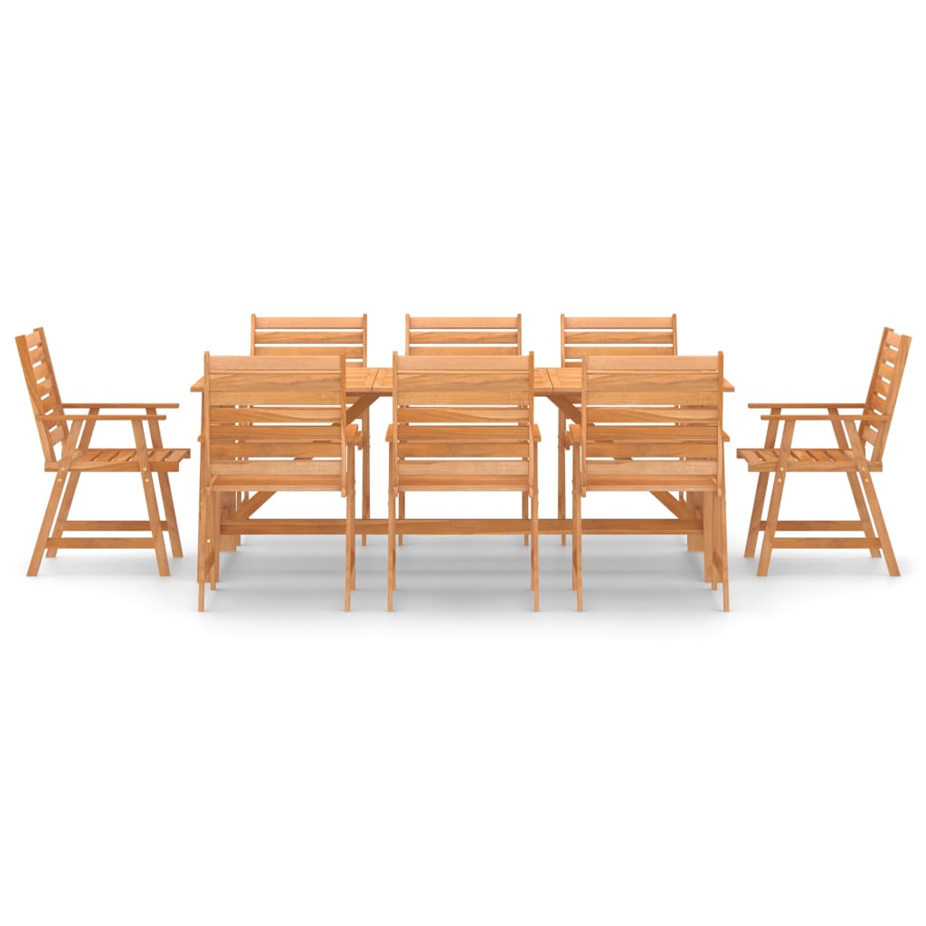 Outdoor Dining Set | Rich Warm Colour | Solid Acacia Wood | Large