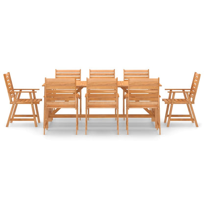 Outdoor Dining Set | Rich Warm Colour | Solid Acacia Wood | Large