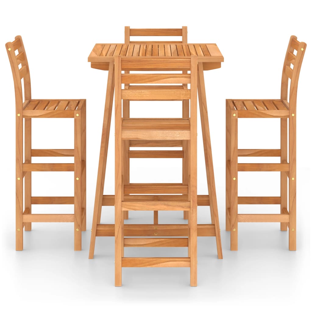 Outdoor Bar Set | Natural Acacia | Solid Acacia wood | Medium | Strong