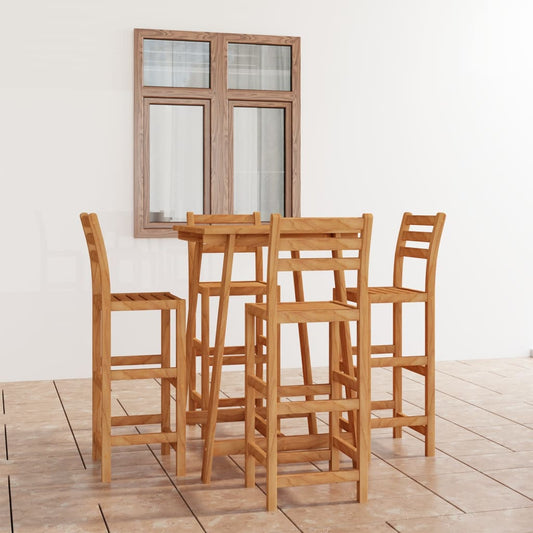 Outdoor Bar Set | Natural Acacia | Solid Acacia wood | Medium | Strong