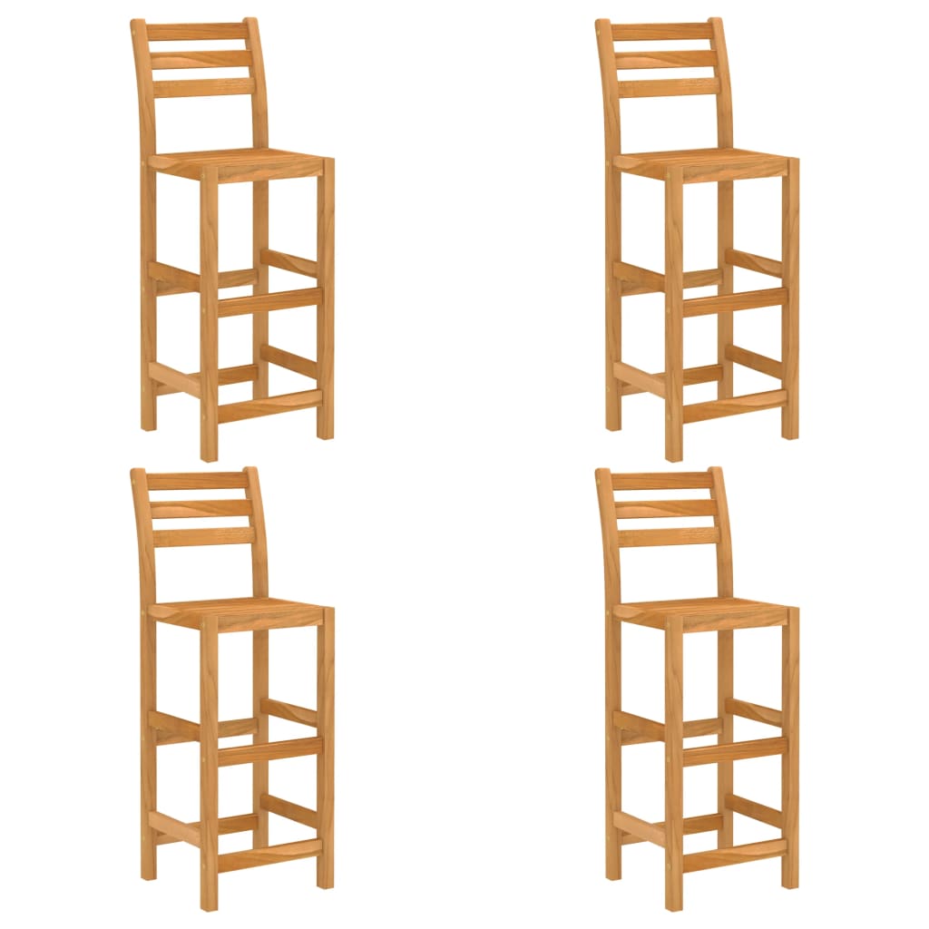 Outdoor Bar Set | Natural wood | Solid acacia wood | Medium | Footrest