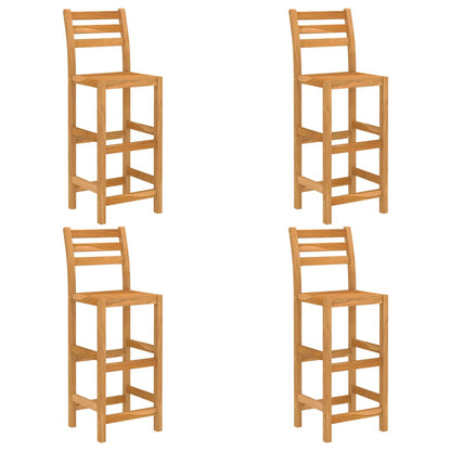 Outdoor Bar Set | Natural wood | Solid acacia wood | Medium | Footrest
