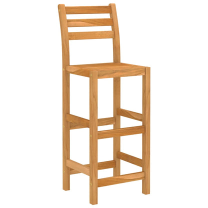 Outdoor Bar Set | Natural wood | Solid acacia wood | Medium | Footrest