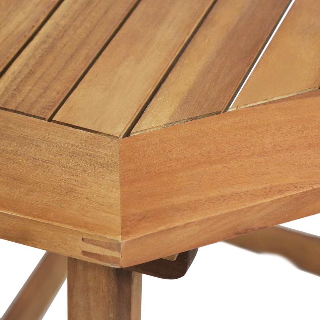 Bistro Set | Brown | Solid acacia wood | Medium | Foldable | Bistro Set