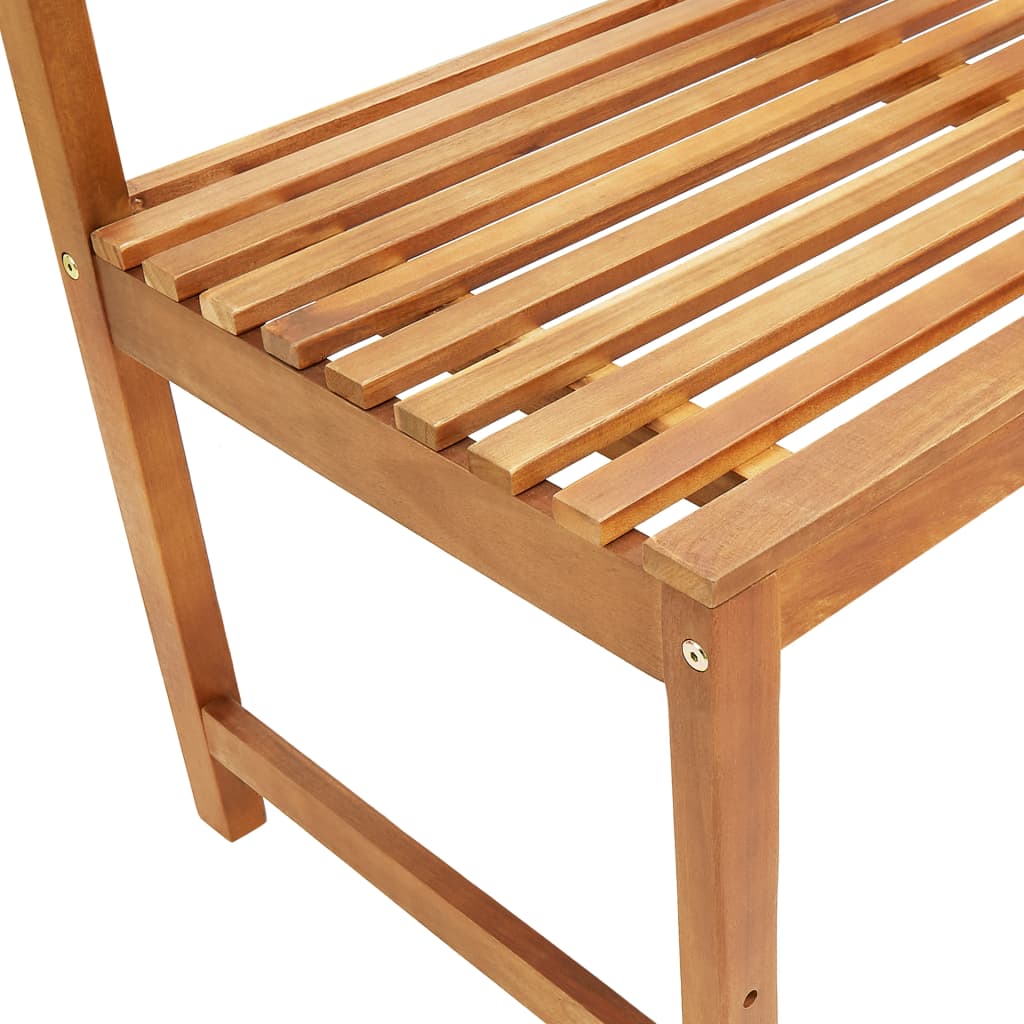 Bistro Set | Brown | Solid acacia wood | Medium | Foldable | Bistro Set