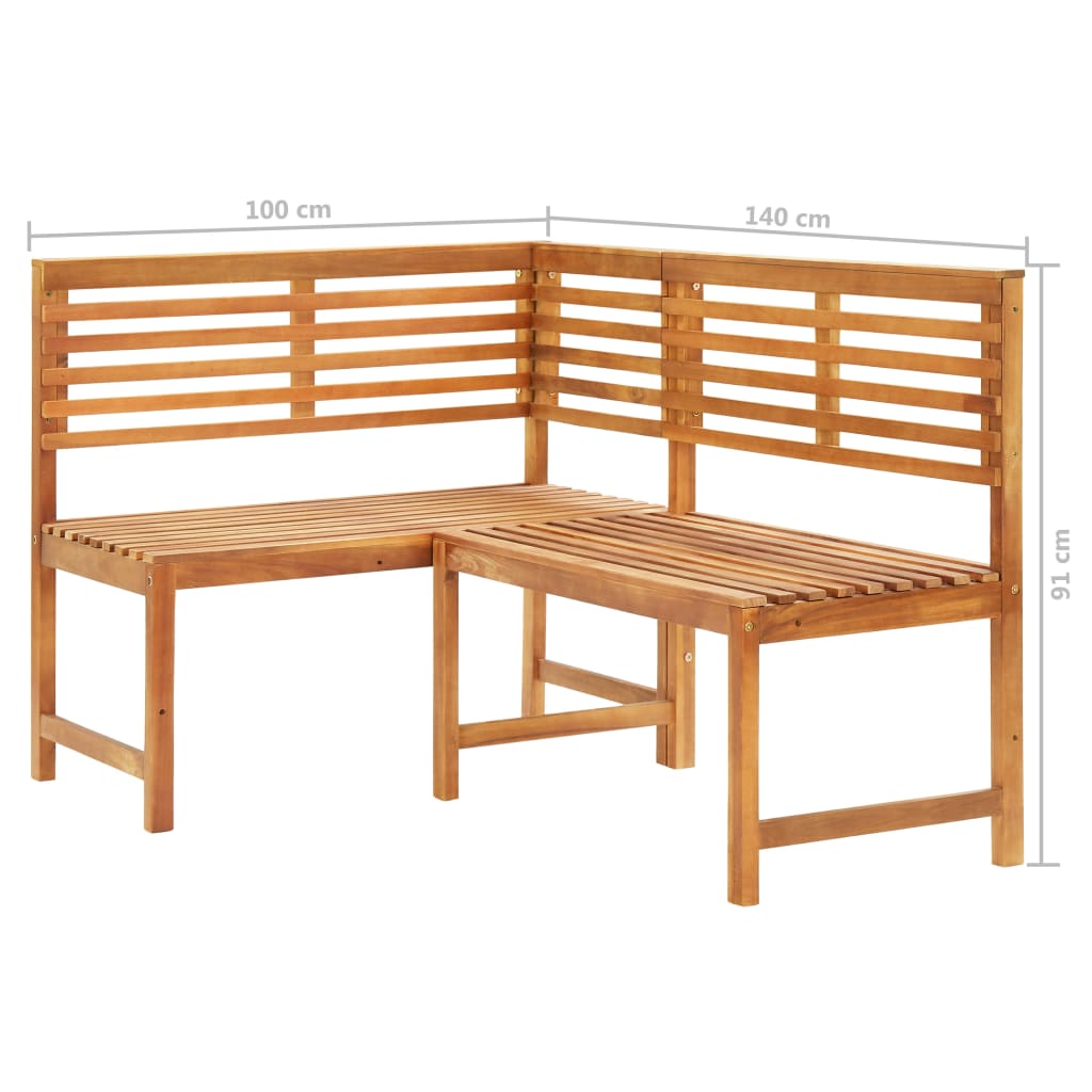 Bistro Set | Brown | Solid acacia wood | Medium | Foldable | Bistro Set