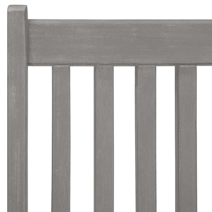 5 Piece Garden Dining Set (150-200)x100cm Solid Acacia Wood Grey