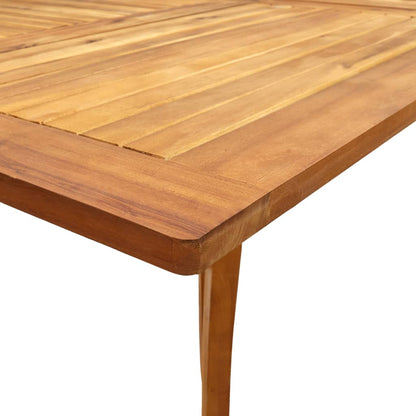 7 Piece Garden Dining Set 150x90 cm Solid Acacia Wood