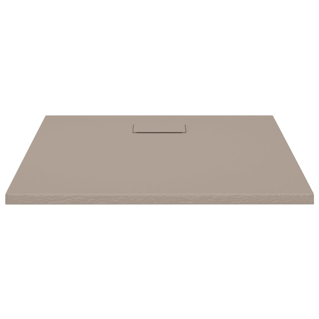 Shower Base Tray SMC Brown 90x80 cm