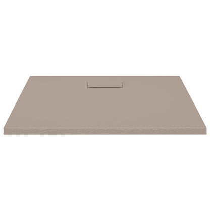 Shower Base Tray SMC Brown 90x80 cm