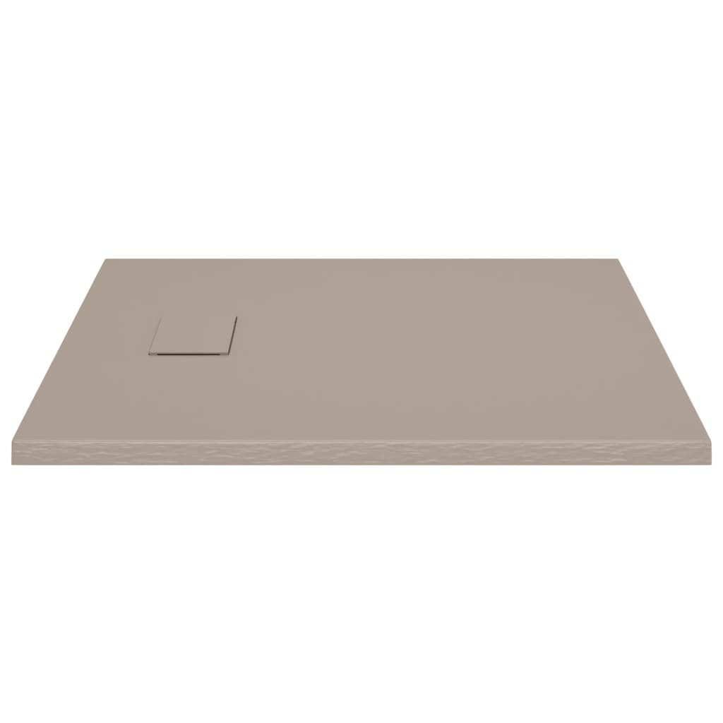 Shower Base Tray SMC Brown 90x80 cm