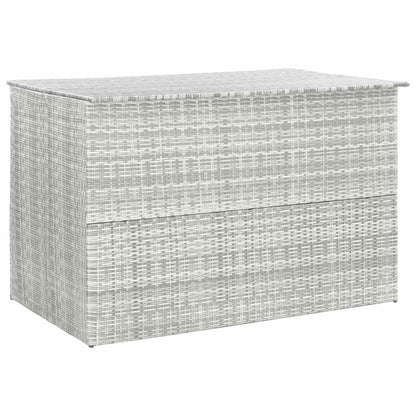 Garden Storage Box Light Grey 150x100x100 cm Poly Rattan