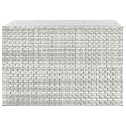 Garden Storage Box Light Grey 150x100x100 cm Poly Rattan