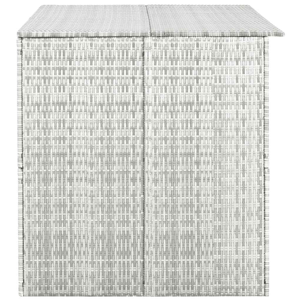 Garden Storage Box Light Grey 150x100x100 cm Poly Rattan