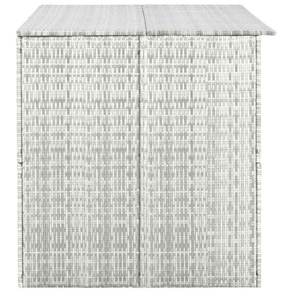Garden Storage Box Light Grey 150x100x100 cm Poly Rattan