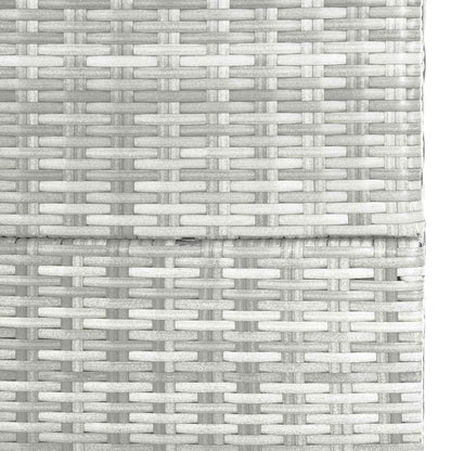 Garden Storage Box Light Grey 150x100x100 cm Poly Rattan