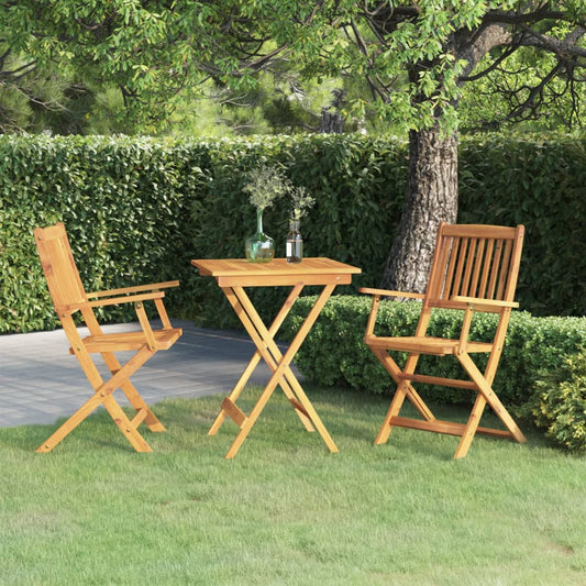 Garden Dining Set |  Foldable  | Square | Rustic