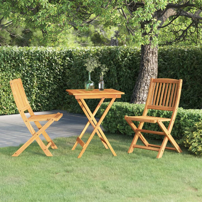 Garden Dining Set | Natural wood | Solid Acacia wood | Compact