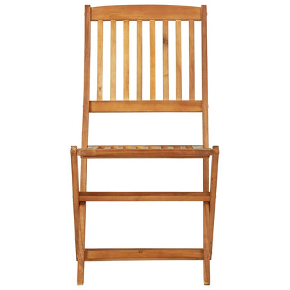 Garden Dining Set | Brown | Solid acacia wood | Compact |  Foldable