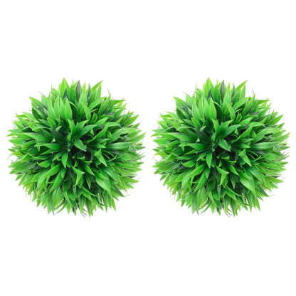 Artificial Boxwood Balls 2 pcs 30 cm - Lush green decorative spheres made from weather-resistant polyethylene, perfect for indoor and outdoor decoration.