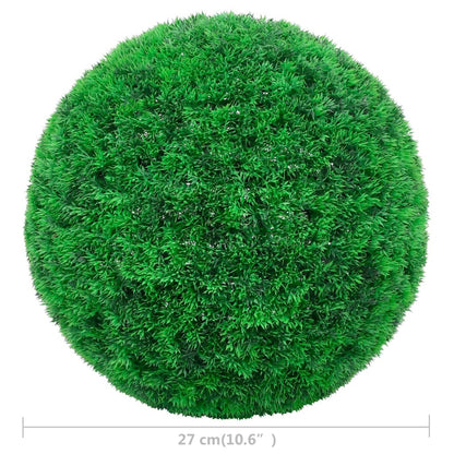 Close-up view of Artificial Boxwood Balls 2 pcs 27 cm, showcasing the natural texture and lush greenery.
