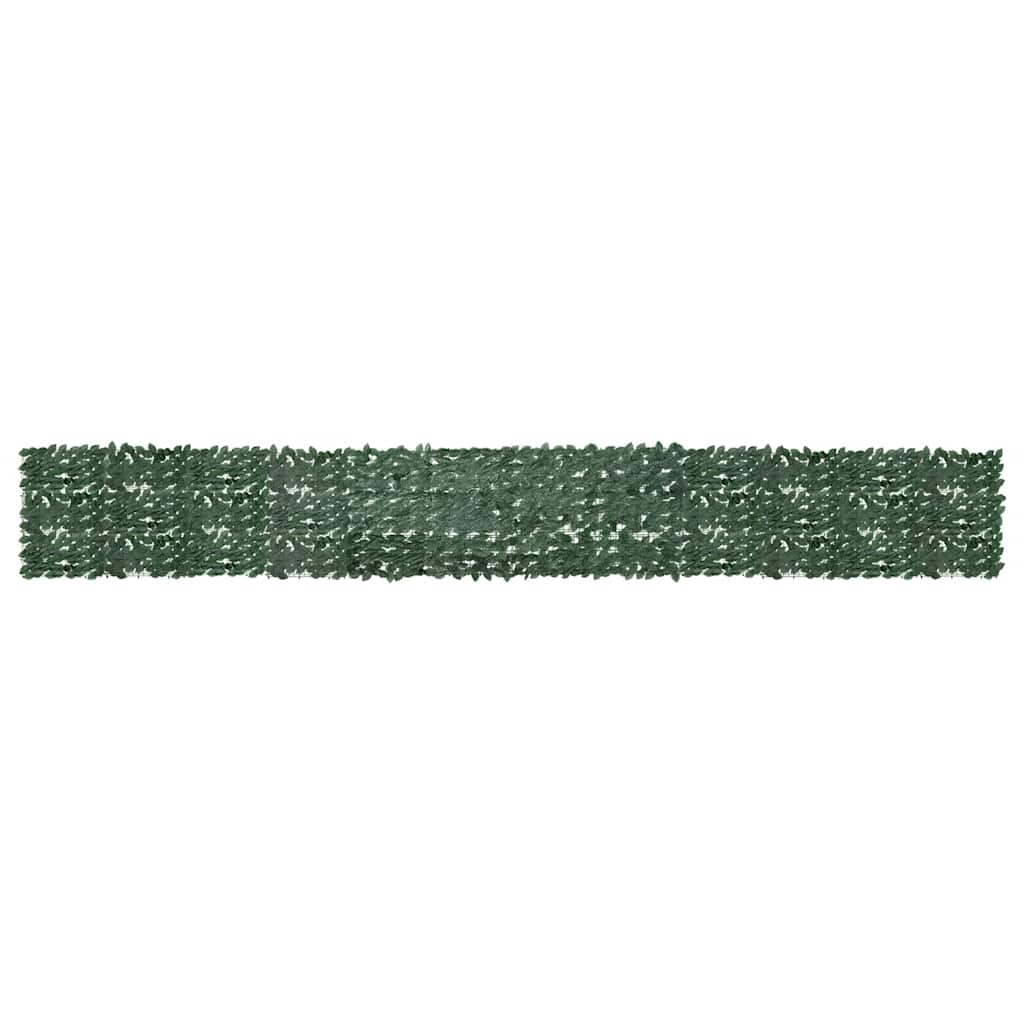 Balcony Screen with Dark Green Leaves 600x75 cm