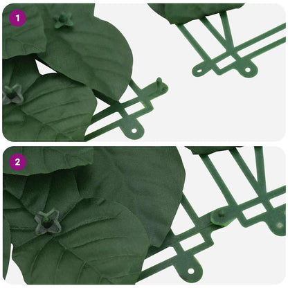 Balcony Screen with Dark Green Leaves 600x75 cm