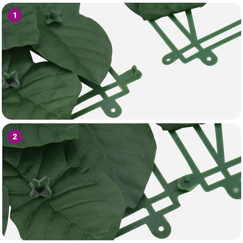 Balcony Screen with Dark Green Leaves 300x150 cm