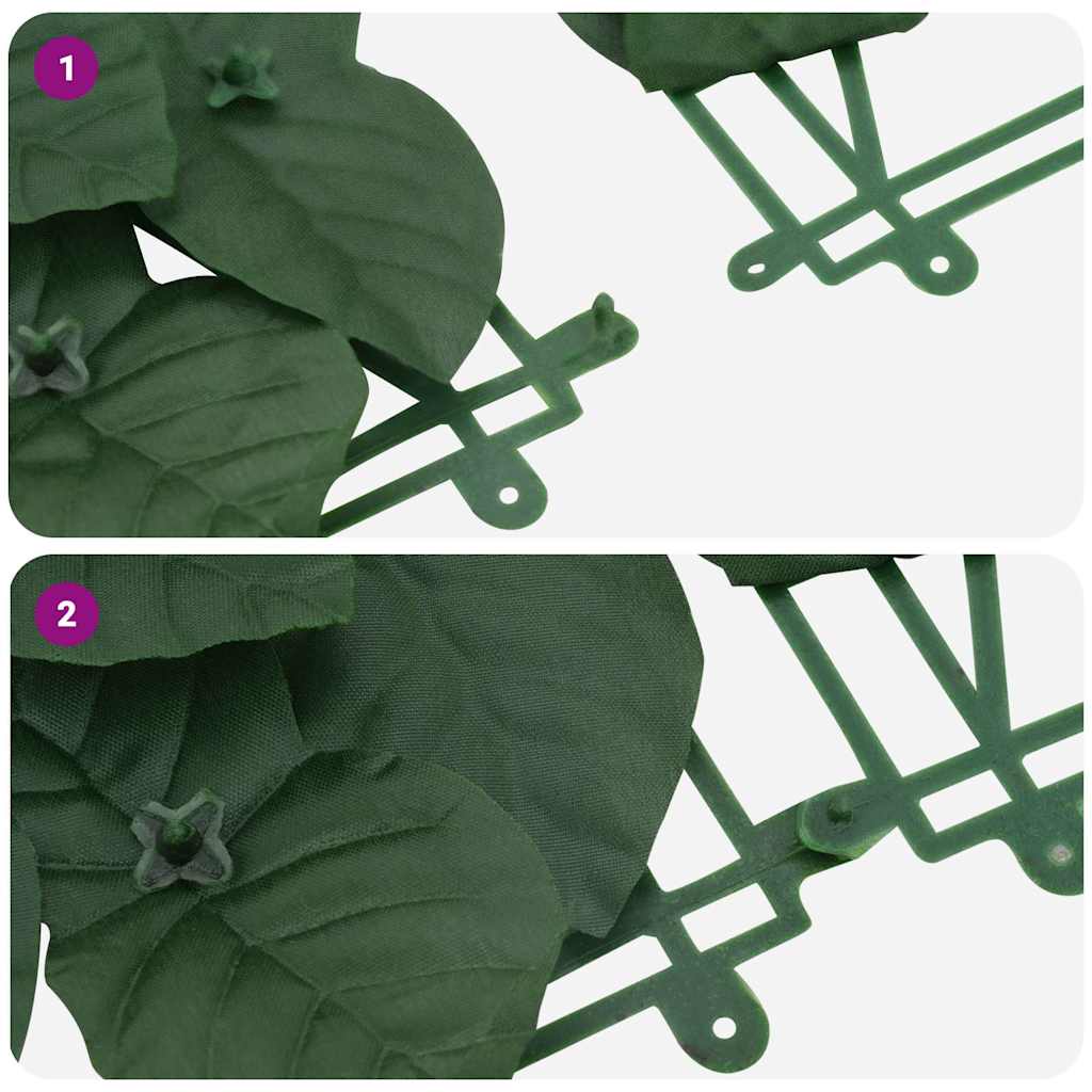 Balcony Screen with Dark Green Leaves 300x150 cm