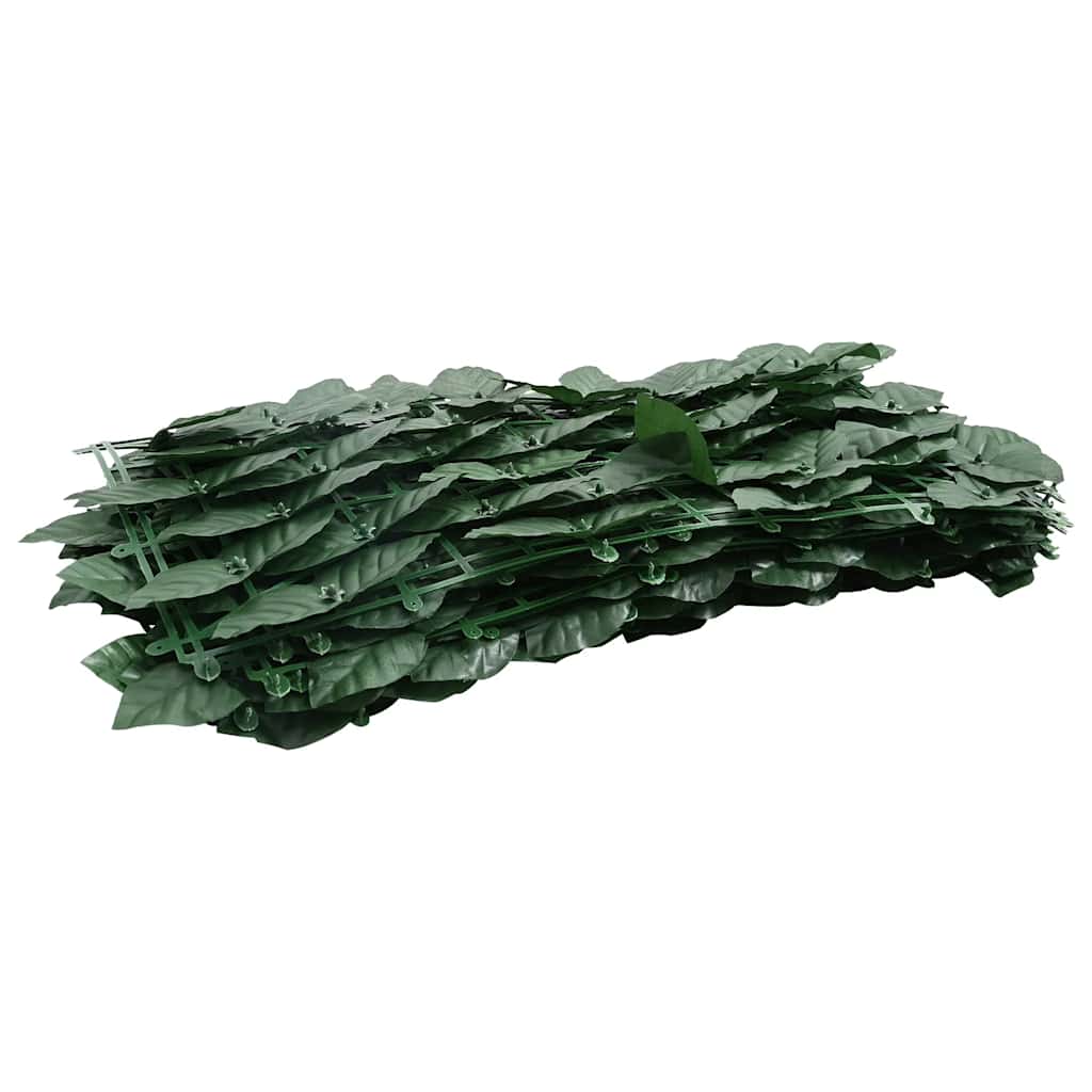 Balcony Screen with Dark Green Leaves 400x150 cm