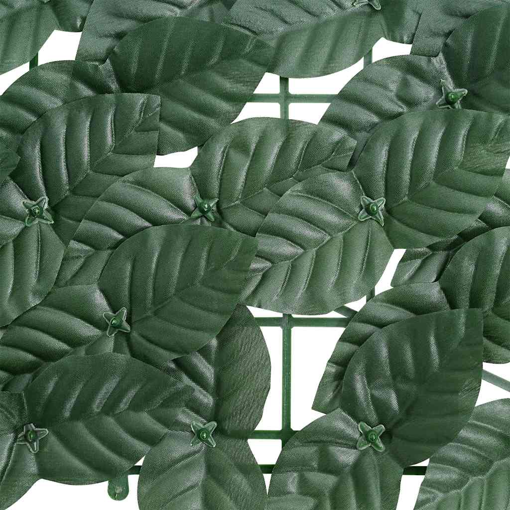 Balcony Screen with Dark Green Leaves 500x150 cm