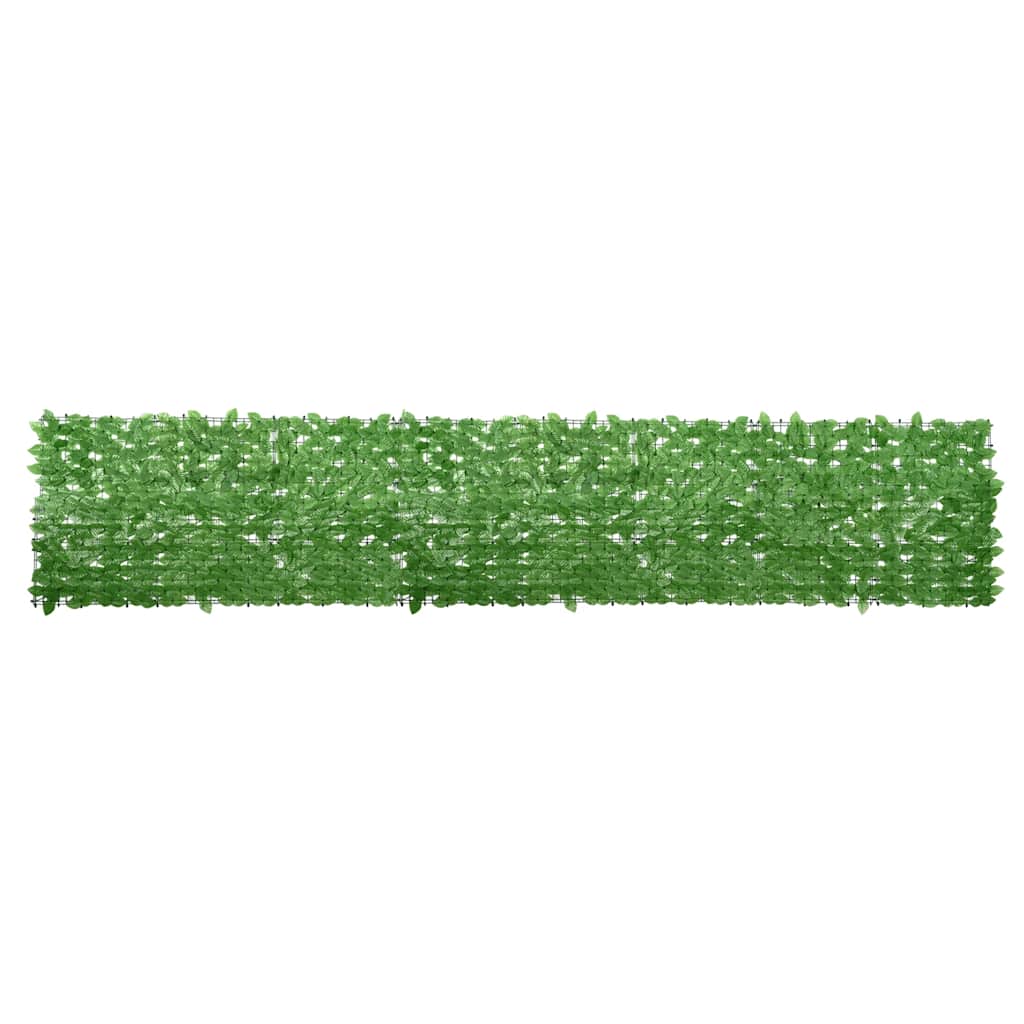 Balcony Screen with Green Leaves 400x75cm