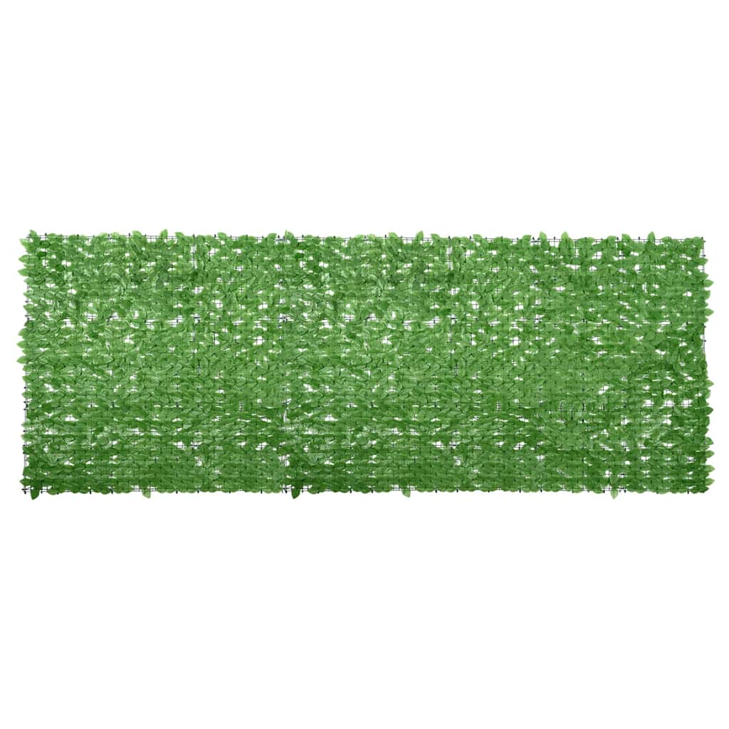 Balcony Screen with Green Leaves 400x150 cm