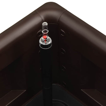 Garden Raised Bed with Self Watering System Mocha 100x43x33 cm