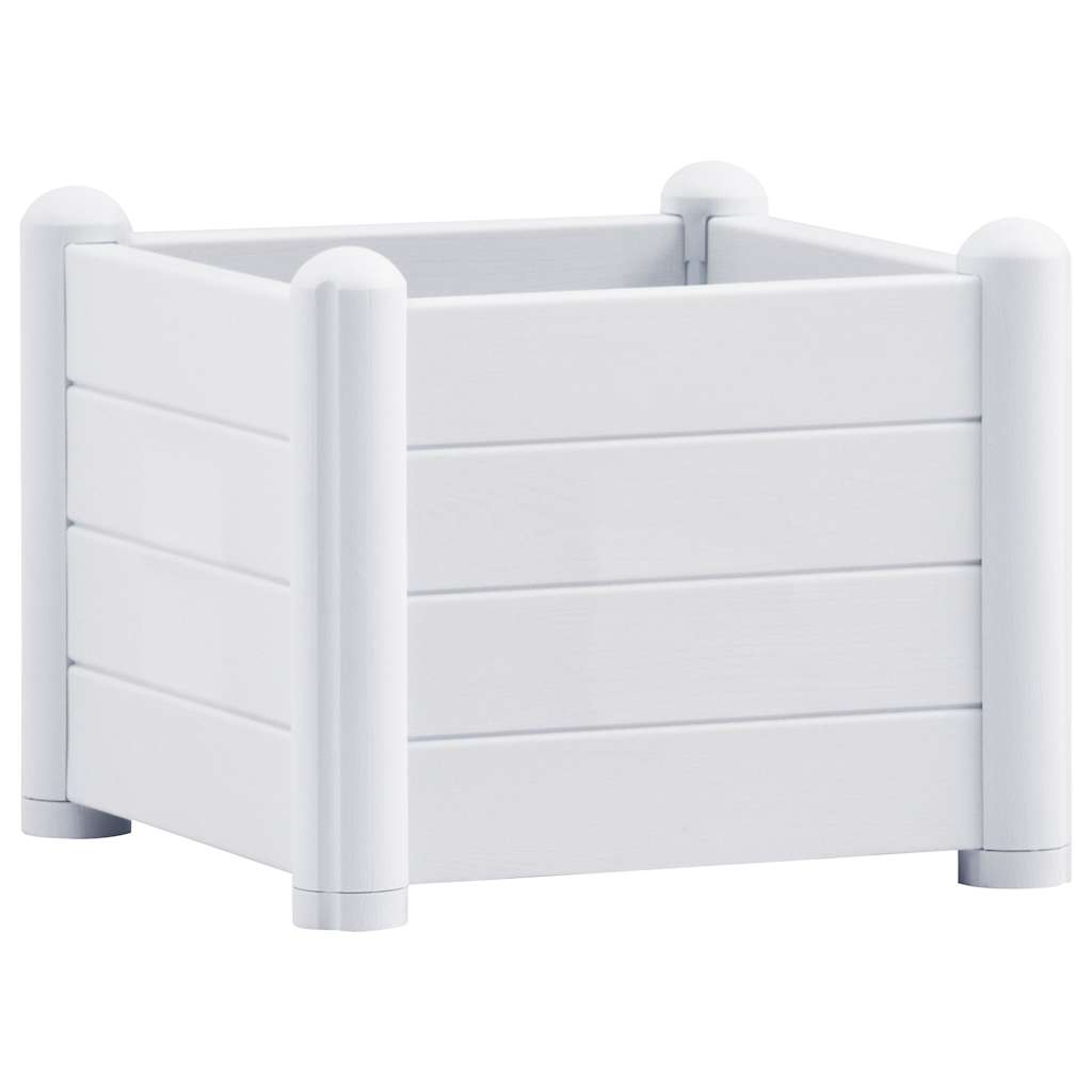 Raised Bed | White | Polypropylene (PP) | 43x43x35 cm | Planters