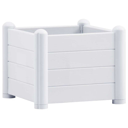 Raised Bed | White | Polypropylene (PP) | 43x43x35 cm | Planters