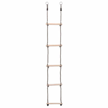 5-Step Ladder 210 cm Solid Pinewood