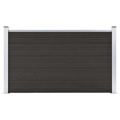 Fence Panel WPC 180x105 cm Black