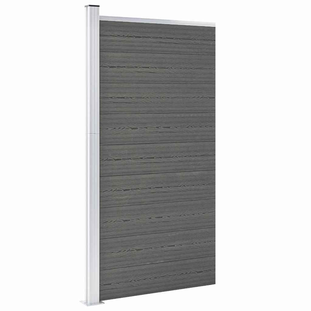 Fence Panel WPC 95x186 cm Grey